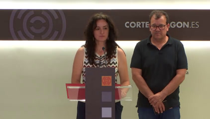 Rueda de prensa de la A. P....
