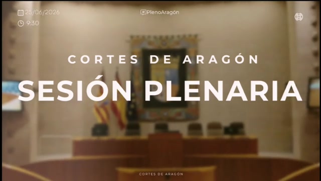 poster 1ª Sesión plenaria 25 de junio de 2026 (INFORME ANUAL JUSTICIA DE ARAGÓN)