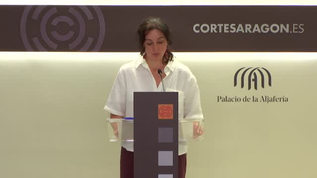 poster Rueda de prensa de la A .P. Izquierda Unida de Aragón  (G. P. Mixto)