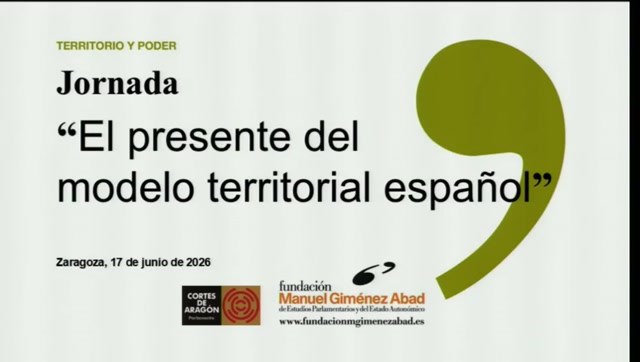 poster Jornada: “El presente del modelo territorial español”