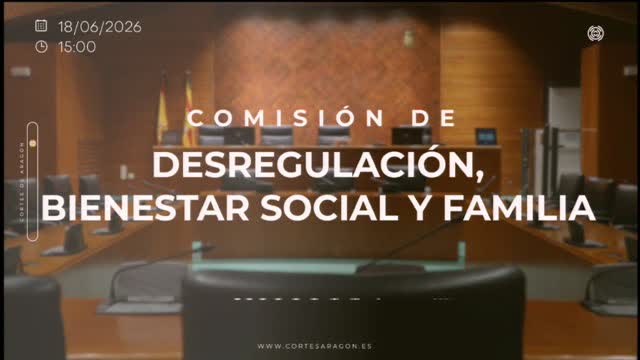 poster Comisión de Desregulación, Bienestar Social y Familia/B-16