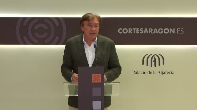 poster Rueda de prensa de la A. P. Aragón-Teruel Existe (G. P. Mixto)