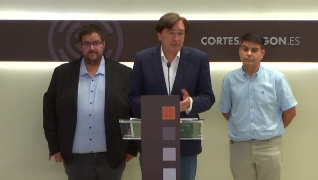 poster Rueda de prensa de la A. P. Aragón-Teruel Existe (G. P. Mixto)