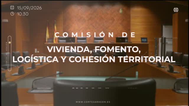 poster Comisión de Vivienda, Fomento, Logística y Cohesión Territorial/B-20