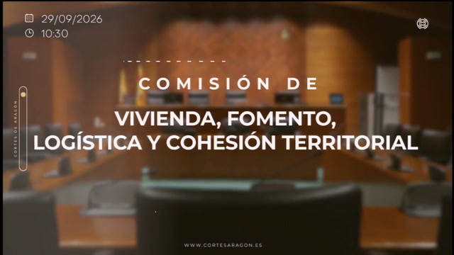 poster Comisión de Vivienda, Fomento, Logística y Cohesión Territorial/B-28