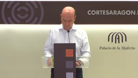 Rueda de prensa del G. P. Vox en Aragón