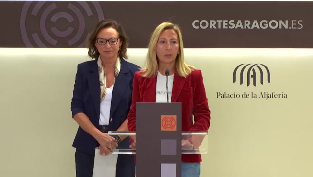 poster Rueda de prensa conjunta de los GG. PP. Popular y Vox en Aragón