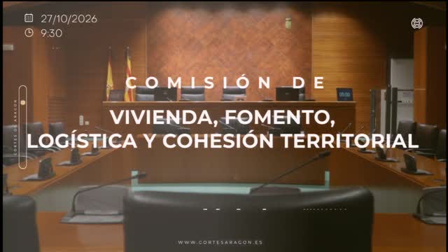 poster Comisión de Vivienda, Fomento, Logística y Cohesión Territorial/B-37