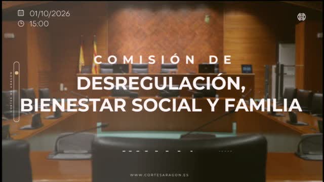 poster Comisión de Desregulación, Bienestar Social y Familia/B-32