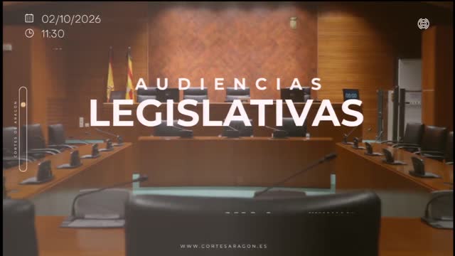 poster Comisión de Vivienda, Fomento, Logística y Cohesión Territorial/AUDIENCIAS LEGISLATIVAS