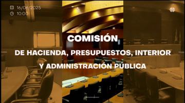 poster Comisión de Hacienda, Presupuestos, Interior y Administración Pública/A-58