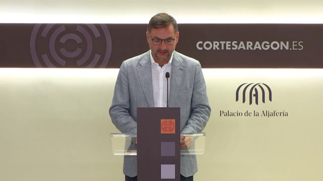 poster Rueda de prensa del G. P. VOX en Aragón