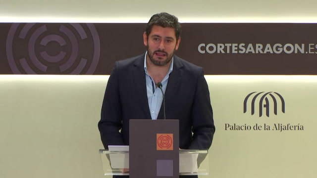 poster Rueda de prensa del G. P. VOX en Aragón