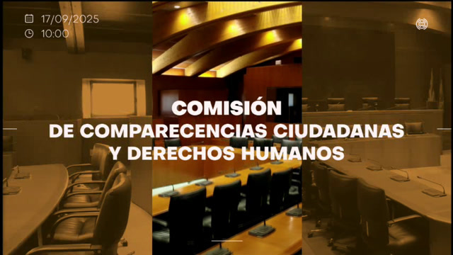 poster Comisión de Comparecencias Ciudadanas y Derechos Humanos/R