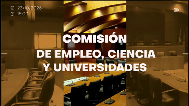 poster Comisión de Empleo, Ciencia y Universidades/A-65
