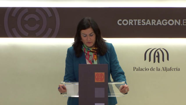 poster Rueda de prensa del G. P. Chunta Aragonesista