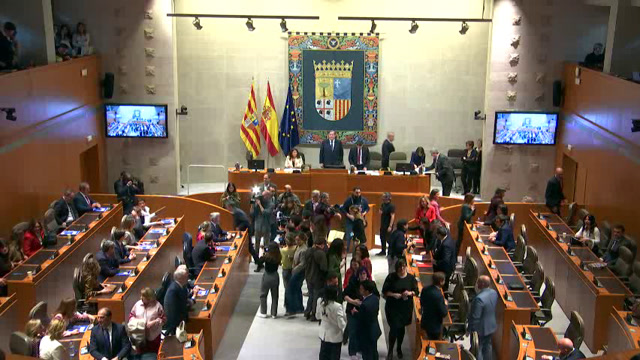 poster Sesión Constitutiva de las Cortes de Aragón XII Legislatura