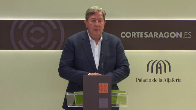 poster Rueda de prensa de VOX en Aragón