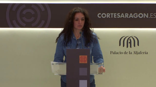 poster Rueda de prensa de la A. P. Izquierda Unida de Aragón (G. P. Mixto)