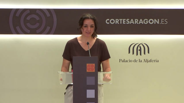 poster Rueda de prensa de la A. P. Izquierda Unida de Aragón  (G. P. Mixto)