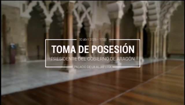 poster Toma de posesión del presidente de Aragón