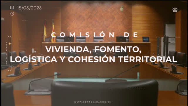 poster Comisión de Vivienda, Fomento, Logística y Cohesión Territorial/SESIÓN CONSTITUTIVA