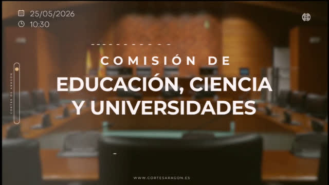 poster Comisión de Educación, Ciencia y Universidades/A-6