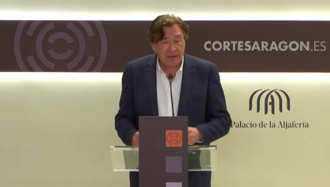 Rueda de prensa de la A. P. Aragón-Teruel Existe (G. P. Mixto)