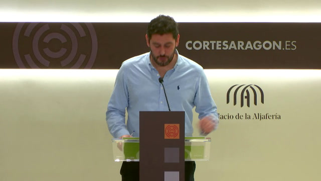 Rueda de prensa del G. P. VOX en Aragón