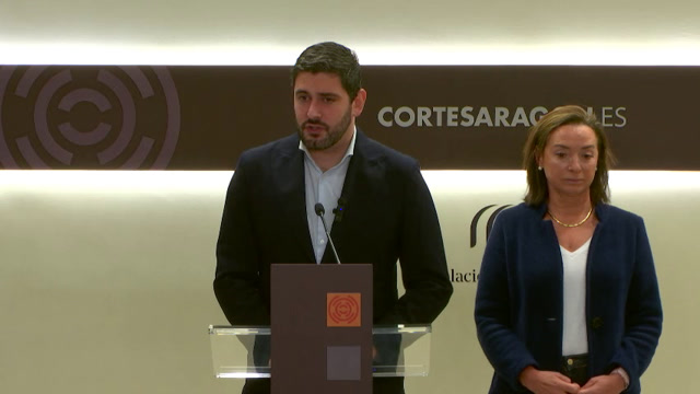 Rueda de prensa del G. P. VOX en Aragón