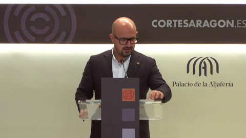 Rueda de prensa de la A. P. Partido Aragonés (G. P. Mixto)